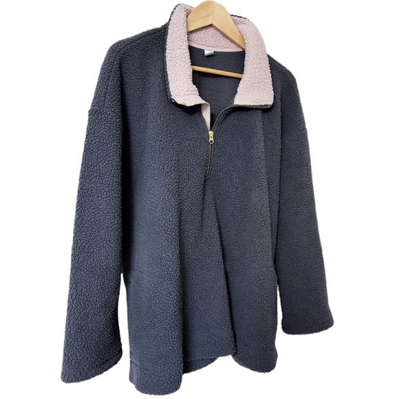 Pullover Long Sleeve Sherpa Sweatshirt | Old Navy | 2X - Picture 2 of 8